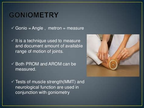 goniometry techniques